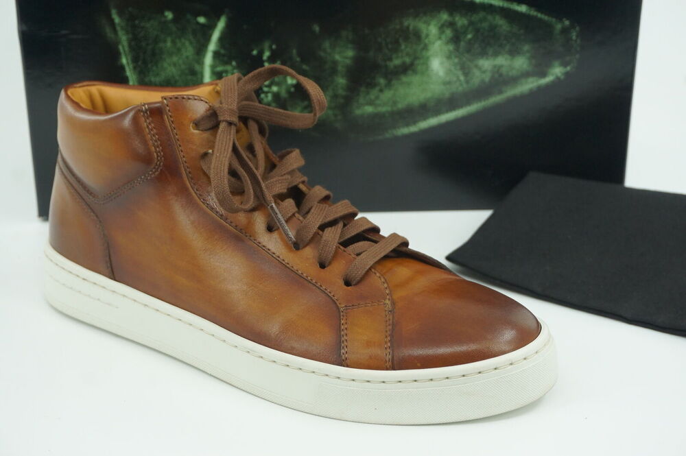 Magnanni Nalda Brown Leather Lace Up Sneaker High Top